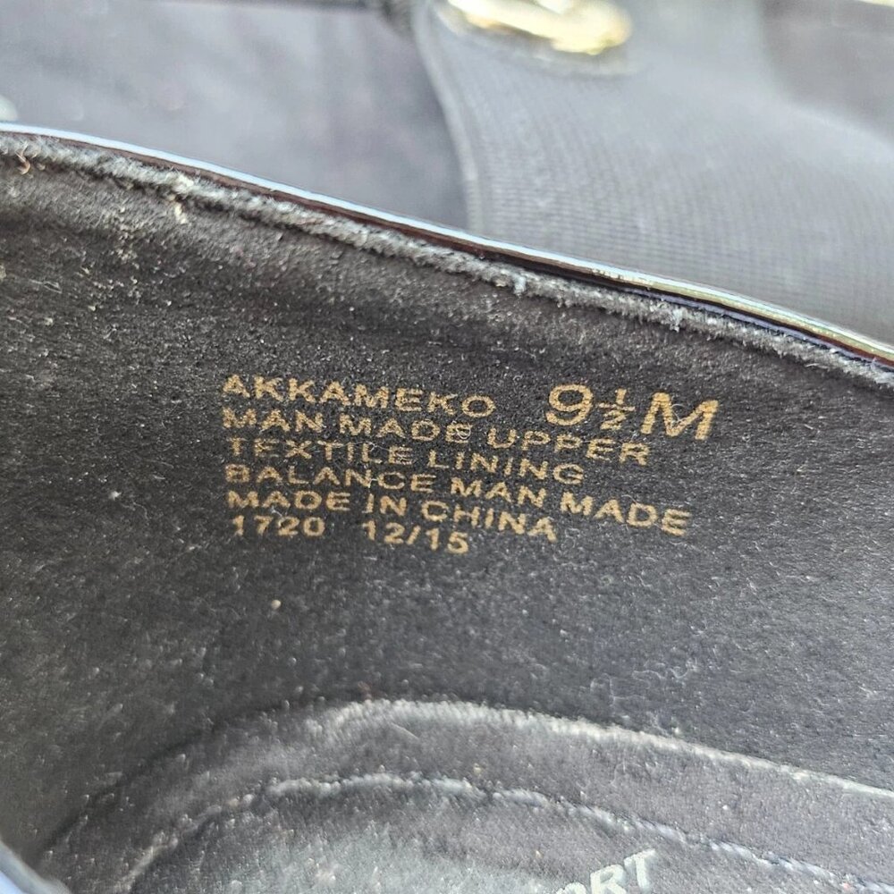 Anne Klein Women Sandal Sport Black Shoes Canvas/Patent Leather Size 9.5M - Picture 11 of 11